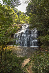 cachoeira na cidade de Rio Acima, Estado de Minas Gerais, Brasil