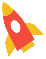 Rocket Sticker Element