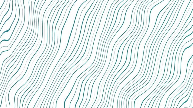 Abstract curved line wavy background animated  