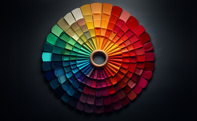 Fototapeta premium circle of nuancier couleurs