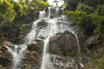 cachoeira na cidade de Rio Acima, Estado de Minas Gerais, Brasil