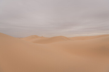 Fototapeta na wymiar Desert scene in Wuhai . Inner Mongolia. China.