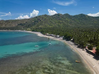 Foto op Plexiglas Aerial view of Senggigi beach Lombok © Didik