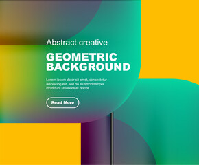 Minimal geometric vector abstract background