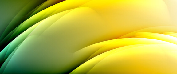 Dynamic flowing waves on gradient color background. Vector illustration For Wallpaper, Banner, Background, Card, Book Illustration, landing page