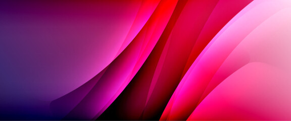 Dynamic flowing waves on gradient color background. Vector illustration For Wallpaper, Banner, Background, Card, Book Illustration, landing page