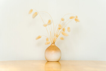 Still life of flowers in a glass on table