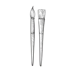 paint brush handdrawn illustration