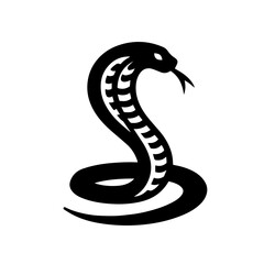 Cobra Logo Monochrome Design Style