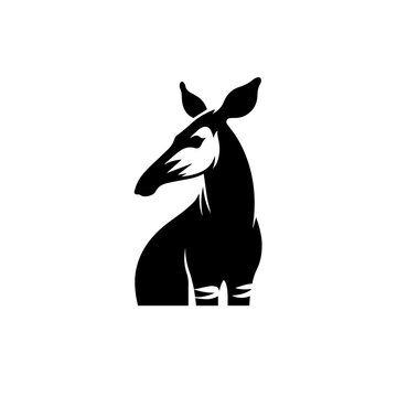 Okapi Logo Monochrome Design Style