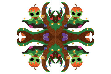 Fairy And Flora Ornament Frame Border Design