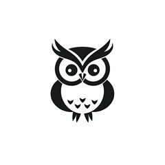 Fototapeta premium Cute animal icon, simple minimalistic design on white background