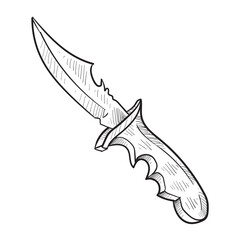 knife handdrawn illustration