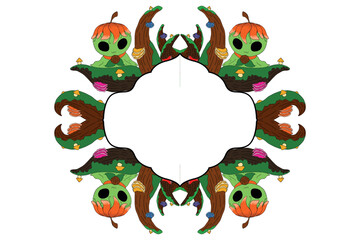 Fairy And Flora Ornament Frame Border Design