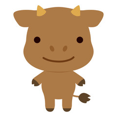 Cute sheep character. Cute animal caharacter in flat style.