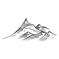 mountain handdrawn illustration