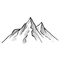 mountain handdrawn illustration