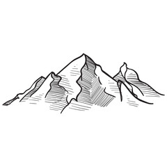 mountain handdrawn illustration