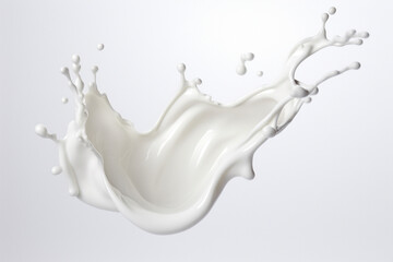 Milk. Splashes of milk. Generative AI.