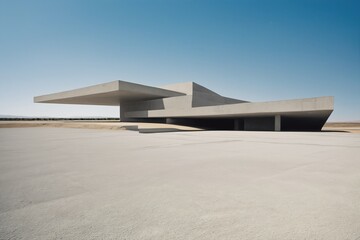 Futuristic minimalist architecture
