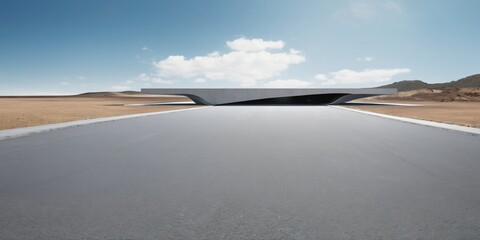 Futuristic minimalist architecture