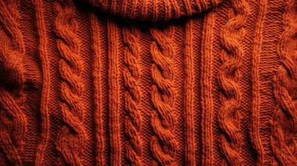 Knitted texture, woolen textured sweater. Fall and winter season w. Generative Ai