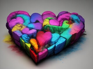 heart shaped box with beads