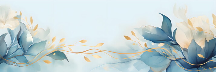 Abstract Azure background. VIP Invitation, wedding and celebration card. - obrazy, fototapety, plakaty