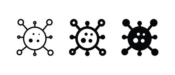 Virus icon set vector illustration for web, ui, and mobile apps
