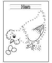 dot to dot coloring page for kids