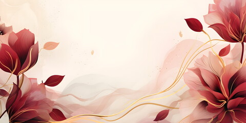 Abstract Maroon background. VIP Invitation, wedding and celebration card.