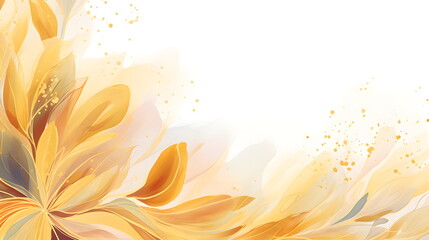 Abstract Yellow background. VIP Invitation, wedding and celebration card.