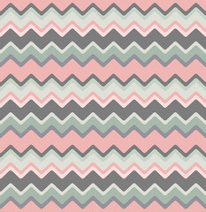 Wave Pink Mint and Gray for Decor or Textiles Seamless Tile