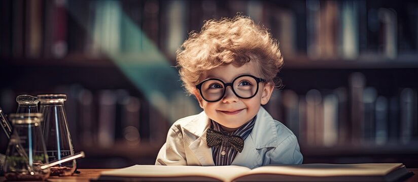 Curious child eager to study scientific concepts.