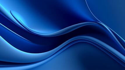 Naklejka premium luxury background 3d minimalist elegant bright blue color dominant latest modern abstract line design