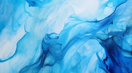 Fototapeta na wymiar Luxury blue abstract background of marble liquid ink art painting on paper . Image of original artwork watercolor alcohol ink paint on high quality paper texture .