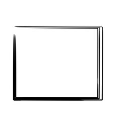 Grunge square and rectangle frames