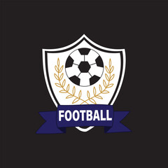 Creative Football logo design concept template, symbols icons