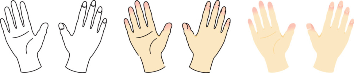 手の表裏まとめ