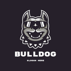 Modern bulldog logo vector