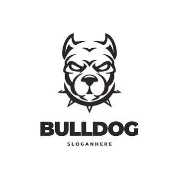 Modern bulldog logo vector