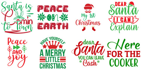 Happy Holiday and Winter Quotes Collection Christmas Vector Illustration for Vouchers, Poster, Advertisement