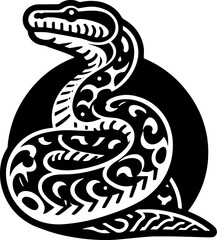 Fototapeta premium Oenpelli python icon 2