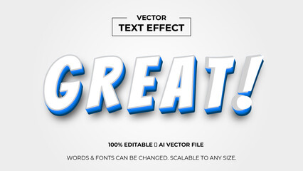 Great typography premium editable text effect - Style text effects. banner, background, wallpaper, flyer, template, presentation, backdrop. editable text effect. vector illustration