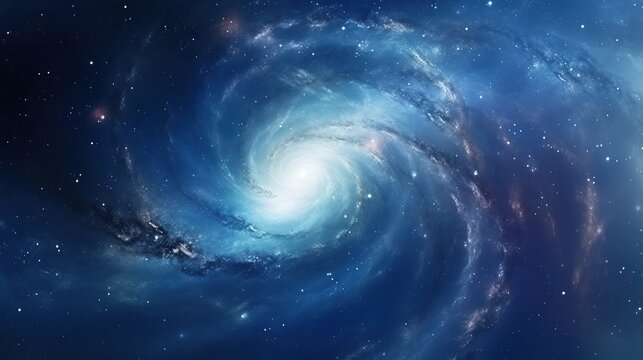 abstract background,Spiral Galaxy. Generative AI - Elements of This Image Furnished by NASA Galaxy