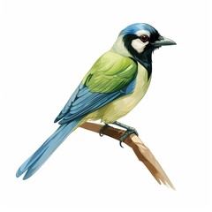 Fototapeta premium Green Jay full body