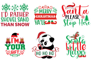 Merry Christmas and Happy Holiday Labels And Badges Set Christmas Vector Illustration for Brochure, Motion Graphics, Sticker