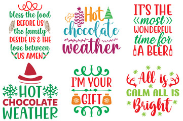 Christmas and Holiday Phrase Set Christmas Vector Illustration for Infographic, Newsletter, Social Media Post