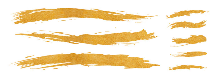Obraz premium 金色のテクスチャーが美しいブラシストローク