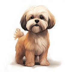 Lhasa Apso full body